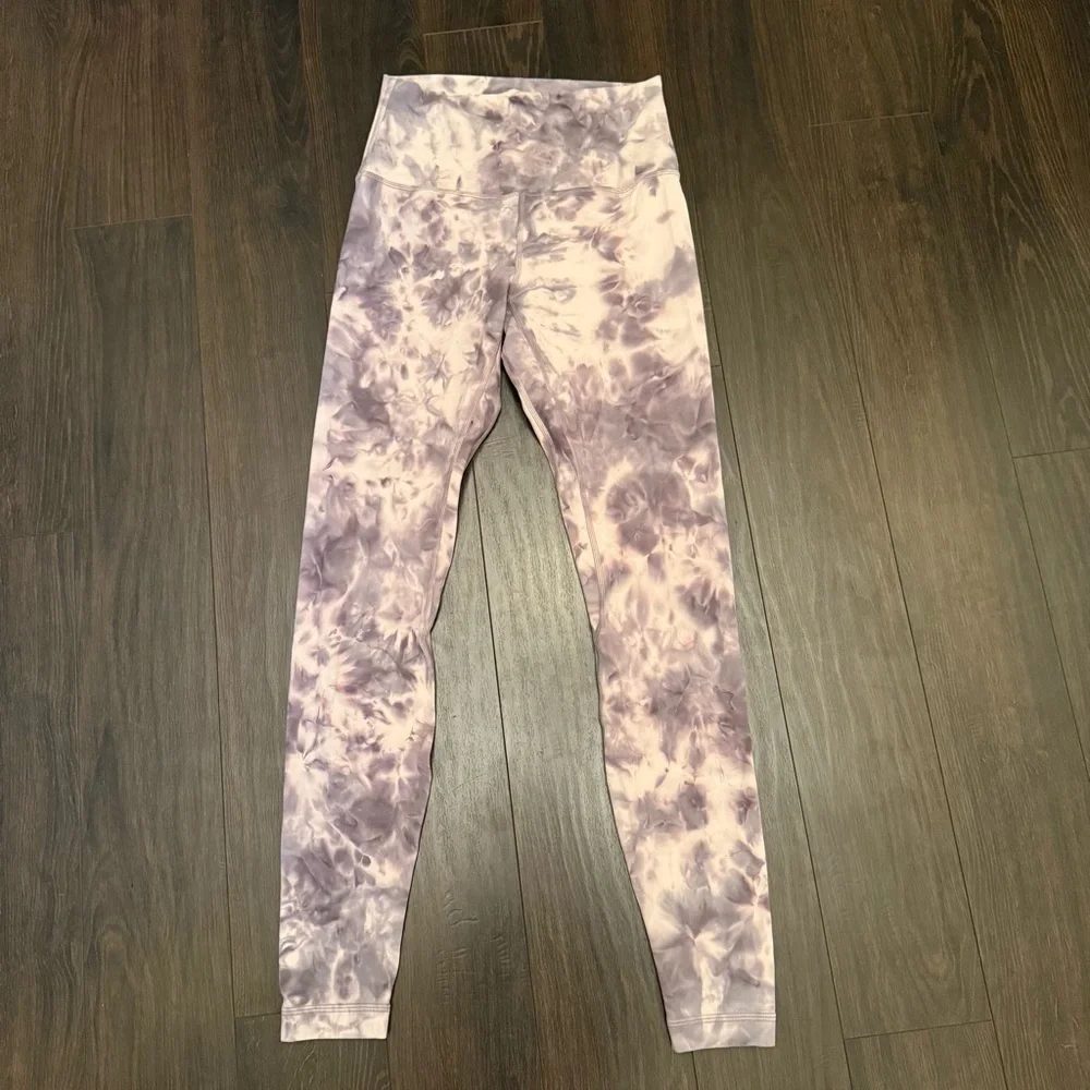 Lululemon Align‎ Pant 28" Diamond Dye Pink Bliss Graphite Purple - Picture 3 of 7